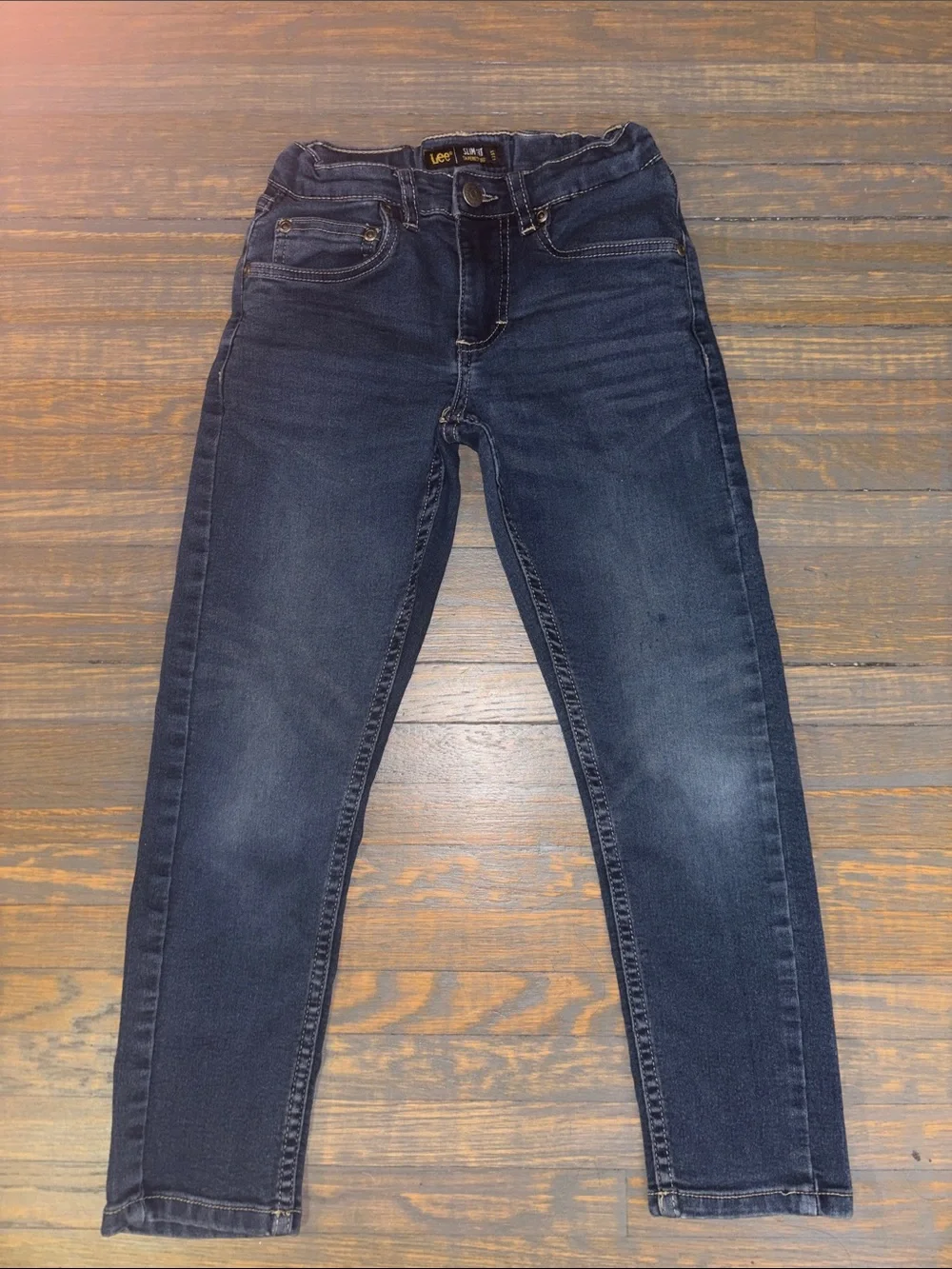 Lee Boys Navy Blue Slim Fit Jeans size 8 little boys